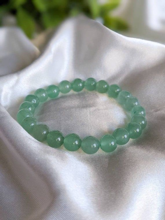 Green Aventurine 8MM Round Bead Bracelet